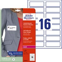 AKTION: 320 AVERY Zweckform Namensetiketten L4783-20 weiß 88,9 x 31,0 mm von AVERY Zweckform