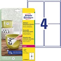 AKTION: 80 AVERY Zweckform wetterfeste Folienetiketten L4774REV-20 weiß 99,1 x 139,0 mm von AVERY Zweckform