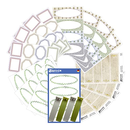 AVERY Zweckform 100 Haushaltsetiketten (Sticker Set selbstklebend, beschriftbar, spülmaschinenfeste Aufkleber, mikrowellenfeste Etiketten, wasserfest für Brotdosen, Haushalt, Schule) Art. 59987 von AVERY Zweckform