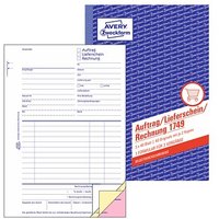 AVERY Zweckform Auftrag/Lieferscheine /Rechnungen Formularbuch 1749 von AVERY Zweckform