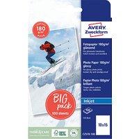 AVERY Zweckform Fotopapier C2570-100 10,0 x 15,0 cm glänzend 180 g/qm 100 Blatt von AVERY Zweckform