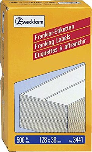 AVERY Zweckform Frankieretiketten doppelt/3441, 128x38, Inh. 500 von AVERY Zweckform