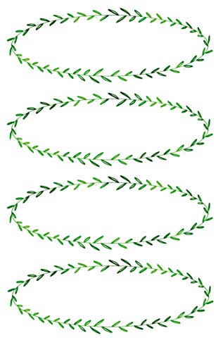 AVERY Zweckform Haushaltsetiketten selbstklebend 8 Aufkleber Ranke (Marmeladenetiketten zum Beschriften von Selbstgemachten, wasserfest) grün weiß 59955 von AVERY Zweckform