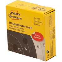 AVERY Zweckform Klebepunkte Schusspflaster weiß Ø 19,0 mm, 1.000 St. von AVERY Zweckform