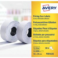 AVERY Zweckform Preisetiketten weiß permanent 26,0 x 16,0 mm, 10 Rollen von AVERY Zweckform