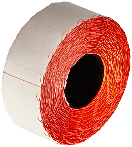 AVERY Zweckform RPLP1226 Preisauszeichner-Etiketten (15.000 Stück, 1-zeilig, 12 x 26 mm) 10 Rollen rot von AVERY Zweckform