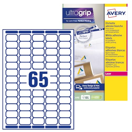 Avery Mini-Etiketten (für Laserdrucker, Value Pack) weiß von Avery