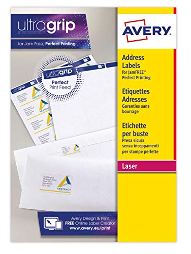 Avery l7651-15 975 Mini-Etiketten, Laserdrucker-Etiketten, 38,1 x 21,2 mm, Weiß von AVERY