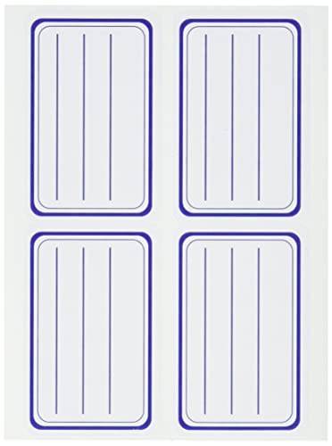 Avery Tüte mit 20 Etiketten Schul – 36 x 56 mm – Brett A6 – Blaue Linien (scol1) von Avery