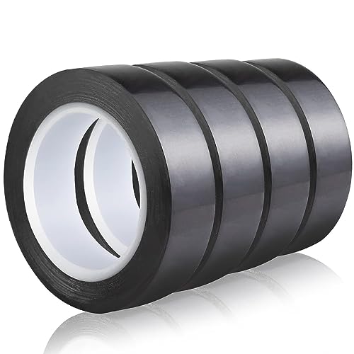 AVIMYA Isoband Elektriker 25mm x 20m Isolierband Schwarz Klebeband PVC Wasserdicht selbstklebend für Verdrahtungsprojekte Reparaturen und Isolierung- 4 Rollen von AVIMYA