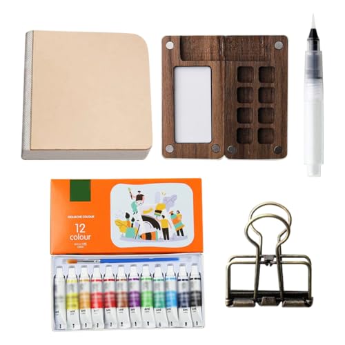 AVZYARDY Reise, Taschen-Künstler-Aquarell-Set mit Clip, Mini-Aquarell-Paletten-Set, tragbares Aquarell-Set für die Schule von AVZYARDY