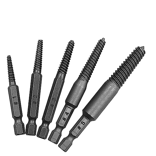 AWANEYQ Bohrer Screw Extractor Center Drill Bits Guide Set Broken Damaged Bolt Remover and Spanner for Broken Hand Tool von AWANEYQ