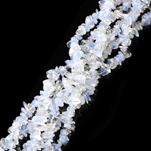 AWARDSEN 400pcs Opal Edelstein Perlen für Armbänder 6mm, Edelsteine Perlen Set Natürlichen Unregelmäßige Perlenarmband Selber Machen DIY Armbänder Ohrringe Schmuck Geschenke für Frauen 5-8mm von AWARDSEN