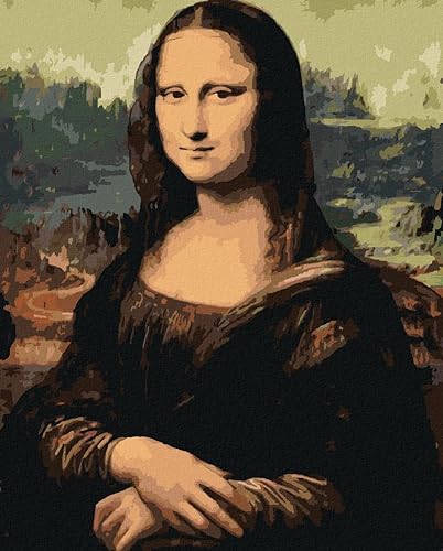 AWC Design Malen nach Zahlen (Monalisa, 30 * 40), malen set, mal nach zahlen für Erwachsene, mal nach zahlen, malen nach zahlen set, malen nach zahlen Anfänger, paint by number,creart von AWC