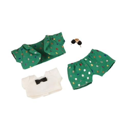 ＡＷＨＡＯ Mini Doll Kleidung Set für 15 cm Puppe mit Mantel und Hosen, GrÜn von ＡＷＨＡＯ