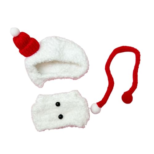 ＡＷＨＡＯ Miniatur Puppenkleidung 15cm 17cm, Schneemannanzug für Spielzeug, Kindergeschenk Süße Bequeme Puppe Tragbare Kopfbedeckung Kleidung, von ＡＷＨＡＯ