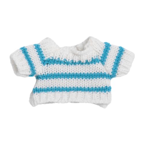 ＡＷＨＡＯ Puppen Kostümzubehör mit Gestreiftem Pullover, Handgefertigte Kleidungs Outfits für 15–17 cm Große Mädchenpuppen, Verkleiden Sie Sich Als Thanksgiving von ＡＷＨＡＯ