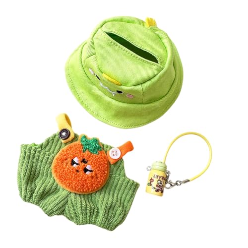 ＡＷＨＡＯ Puppenhosenkleidung, Puppenoutfits Kleidung, Mädchengeschenk, Puppenzubehörkleidung, Puppenkleidungszubehör für Puppen, Anhängerpuppe, Orangefarbenes Flaschenset von ＡＷＨＡＯ