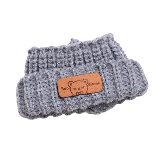 ＡＷＨＡＯ Puppenhut für 17 cm Puppen, Zubehör für Kreatives Spiel, Strickmütze für Plüschfiguren, Grau von ＡＷＨＡＯ