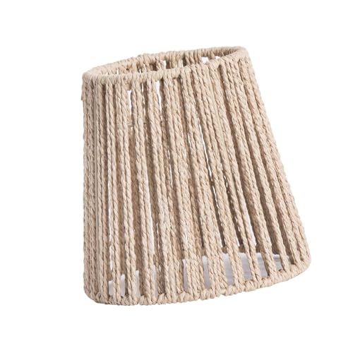 ＡＷＨＡＯ Retro-Hängelampenschirm Geflochtener Rattan Hängelampenschirm Deckenleuchte Kronleuchter Abdeckung für Hotel Home Küche Wohnzimmer, Stil B von ＡＷＨＡＯ