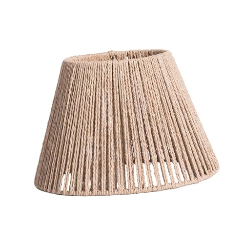 ＡＷＨＡＯ Retro-Hängelampenschirm Geflochtener Rattan Hängelampenschirm Deckenleuchte Kronleuchter Abdeckung für Hotel Home Küche Wohnzimmer, Stil G von ＡＷＨＡＯ