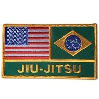 USA Amerika Brasilien Jiu-Jitsu Flaggen Patch Patch von AWMA