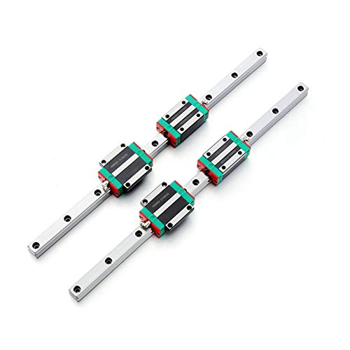 AXWERB 2 STÜCK HGR20 HGH20 Quadrat Linear Führungsschiene ALY LÄNGE + 4PC Slide Block Carragen HGH20CA / Flang HGW20CC CNC-Router-Gravur (Color : HGH20CA, Guide Length : 550mm) von AXWERB