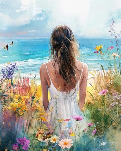 AYAOYANGGO 9CT Diy Bead Embroidery Kit Anime-Mädchen Zurück Und Strand Diy-Set Mit Perlen,Handgefertigtes Perlenmalerei-Kit Aus Handarbeit,Bead Embroidery Kits Nadelkunst,Dekor 50x60cm AYAOYANGGO 9CT Diy Bead Embroidery Kit Anime-Mädchen Zurück Und Strand Diy-Set Mit Perlen,Handgefertigtes Perlenmalerei-Kit Aus Handarbeit,Bead Embroidery Kits Nadelkunst,Dekor 50x60cm von AYAOYANGGO