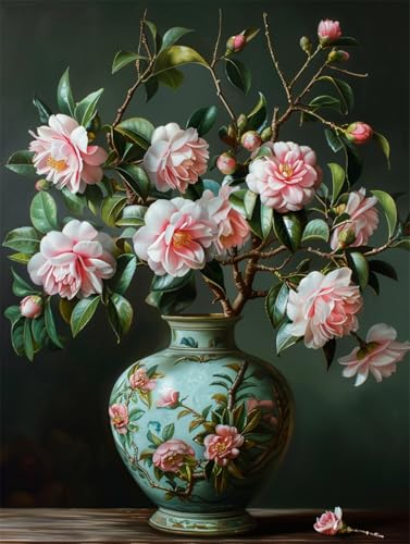 AYAOYANGGO 9CT Diy Kreuzstich-Sets Mit Perlen Begonienblüten In Der Vase Perlenstickerei-Bastelset Für Anfänger,Handarbeitsset,Vorgedrucktes Muster,Dekor,Wandkunst 50x60cm AYAOYANGGO 9CT Diy Kreuzstich-Sets Mit Perlen Begonienblüten In Der Vase Perlenstickerei-Bastelset Für Anfänger,Handarbeitsset,Vorgedrucktes Muster,Dekor,Wandkunst 50x60cm von AYAOYANGGO