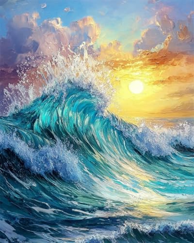 AYAOYANGGO 9CT Diy Kreuzstich-Sets Mit Perlen Fantasie Wellen Landschaft Diy-Set Mit Perlen,Handgefertigtes Perlenmalerei-Kit Aus Handarbeit,Bead Embroidery Kits Nadelkunst,Dekor 50x60cm AYAOYANGGO 9CT Diy Kreuzstich-Sets Mit Perlen Fantasie Wellen Landschaft Diy-Set Mit Perlen,Handgefertigtes Perlenmalerei-Kit Aus Handarbeit,Bead Embroidery Kits Nadelkunst,Dekor 50x60cm von AYAOYANGGO