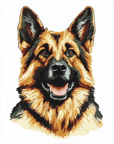 AYAOYANGGO Hund Tier Knüpfteppich Cartoon-Deutscher Schäferhund Diy-Teppich-Set Für Erwachsene Und Kinder, Kreuzstich-Sets, Teppiche-Handarbeit Für Anfänger, Heimdekoration 31x63in AYAOYANGGO Hund Tier Knüpfteppich Cartoon-Deutscher Schäferhund Diy-Teppich-Set Für Erwachsene Und Kinder, Kreuzstich-Sets, Teppiche-Handarbeit Für Anfänger, Heimdekoration 31x63in von AYAOYANGGO