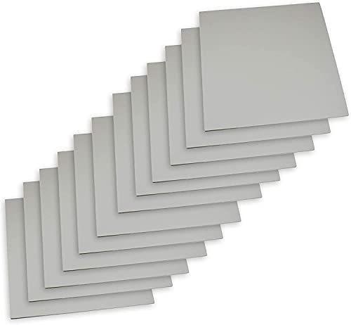 Project Gray Battleship Linoleum 12 Schnitzbögen Studiodruck Schnitt Künstlerdruck Linoleum Platten Kunst unmontiert Pack (20,3 x 20,3 cm) von AYB Products