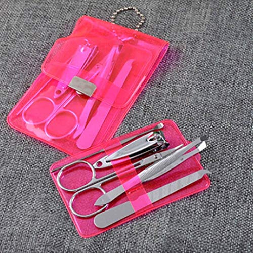 AYCDL 5 Stücke Pediküre Schere Pinzette Ohr Pick Utility Nagel Clipper Kit Nail Art Ausrüstung Tragbare Maniküre Stahl Nagel Pflege Werkzeuge von AYCDL