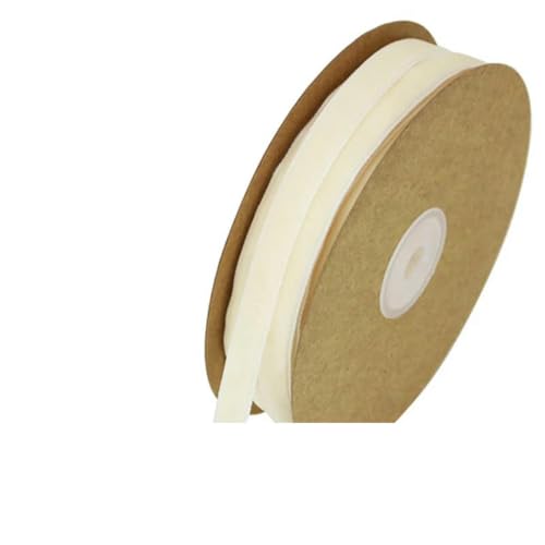 (10 Meter/Rolle) 10 mm Samtband, weihnachtliche Spitzenbänder, Großhandel, Verpackungsdekoration, handgefertigte Weihnachtsfeierdekoration, Beige, 10 mm von AYHTUD