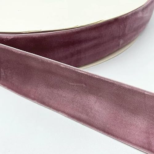 10/15/20/25/38 mm farbiges, einseitiges Polyester-Samtband für Schleifen, Weihnachtsband, Partydekorationen, 12–38 mm (3 Yards) von AYHTUD