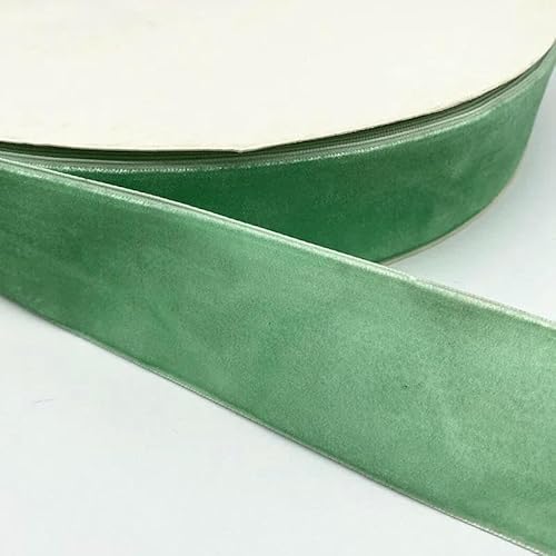 10/15/20/25/38 mm farbiges einseitiges Polyester-Samtband für Schleifen, Weihnachtsband, Partydekorationen, 13–38 mm (3 Yards) von AYHTUD