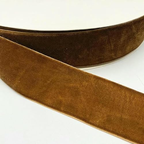 10/15/20/25/38 mm farbiges einseitiges Polyester-Samtband für Schleifen, Weihnachtsband, Partydekorationen, 28–15 mm (5 Yards) von AYHTUD