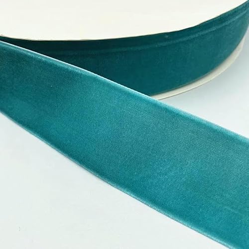 10/15/20/25/38 mm farbiges einseitiges Polyester-Samtband für Schleifen, Weihnachtsband, Partydekorationen-07–20 mm (5 Yards) von AYHTUD