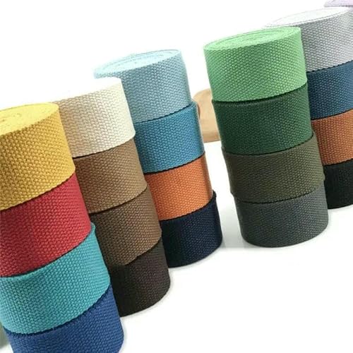 10 Meter 30 mm breites Canvasband, Polyester-Baumwoll-Gurtband, Nähtasche, Gürtelzubehör für die Gürtelherstellung, Nähen, DIY-Handwerk, B, 1–3 cm von AYHTUD