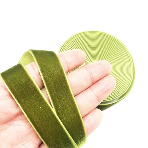 15/20/25/30/38 Samtband, Hochzeits- und Party-Dekoration, handgefertigtes Band zum Verpacken von Haarschleifen, DIY-Weihnachtsband-012-25 mm (5 Yards) von AYHTUD