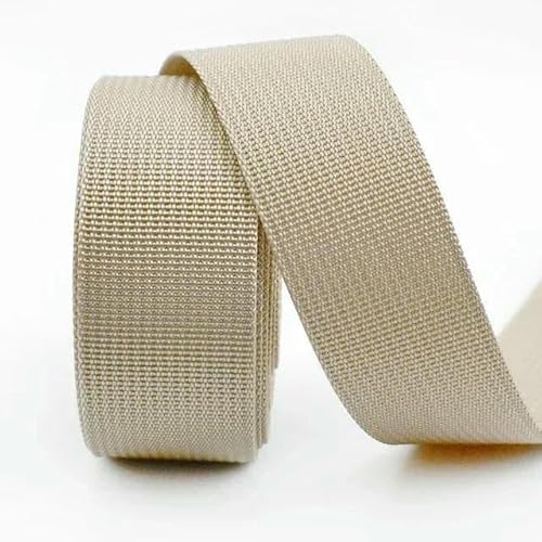 2 m, 20–50 mm, 1 mm dickes Nylon-Gurtband, Taschengurt, gewebtes Band, Haustierhalsband, Zugseil, Band, Nähen, Schrägband, Zubehör, Khaki, 25 mm 2 m, 20–50 mm, 1 mm dickes Nylon-Gurtband, Taschengurt, gewebtes Band, Haustierhalsband, Zugseil, Band, Nähen, Schrägband, Zubehör, Khaki, 25 mm von AYHTUD