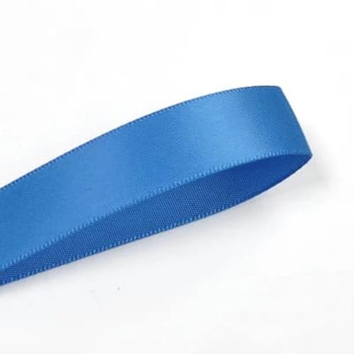 25 28 32 38 mm 100 Yards/Los Einseitiges Satinband Lila für Party-Hochzeitsdekoration Handgemachte Rosenblumen Kunsthandwerk - Batikblau 366-28 mm von AYHTUD