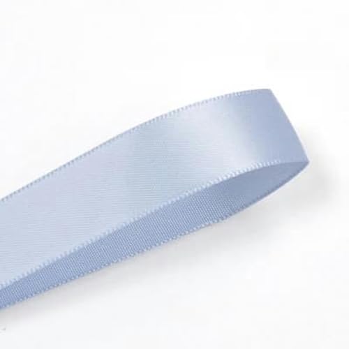 25 28 32 38 mm 100 Yards/Los doppelseitiges Satinband hell- und dunkelblau für Party-Hochzeitsdekoration handgefertigte Rosenblüten-Blauglocke 307-32 mm von AYHTUD