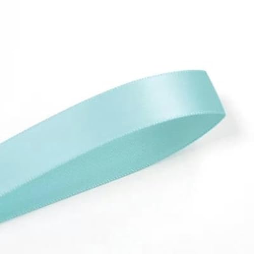 25 28 32 38 mm 100 Yards/Los doppelseitiges Satinband hell- und dunkelblau für Party-Hochzeitsdekoration handgefertigte Rosenblüten-Ozeanblau 322-32 mm von AYHTUD