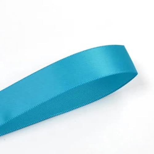 25 28 32 38 mm 100 Yards/Los doppelseitiges Satinband hell- und dunkelblau für Party-Hochzeitsdekoration handgefertigte Rosenblüten-bibid blau 325-38 mm von AYHTUD