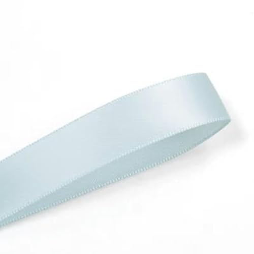 25 28 32 38 mm 100 Yards/Los doppelseitiges Satinband hell- und dunkelblau für Party-Hochzeitsdekoration handgefertigte Rosenblüten-blauer Dampf 303-28 mm von AYHTUD