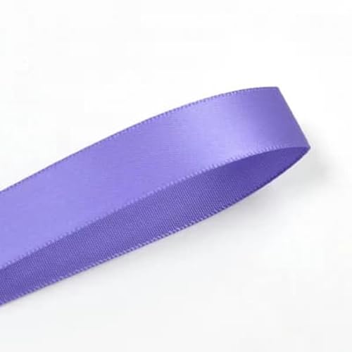 25 28 32 38 mm 100 Yards/Los einseitiges Satinband Lila für Party-Hochzeitsdekoration Handgemachte Rosenblumen Kunsthandwerk - Rittersporn 464-28 mm von AYHTUD