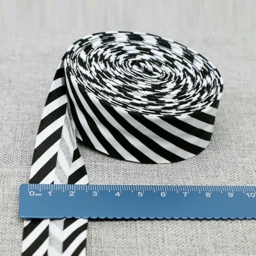 25 mm Schrägband, 100% Baumwolle, karierte Stoffe, Kederstreifen für DIY-Nähbänder, 19–25 mm x 5 Meter 25 mm Schrägband, 100% Baumwolle, karierte Stoffe, Kederstreifen für DIY-Nähbänder, 19–25 mm x 5 Meter von AYHTUD
