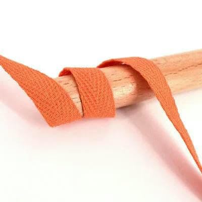 45,7 m Fischgrätenband, Baumwollband, hochfestes Gürteltaschen-Etikettenband, Nähband, Schrägband, DIY-Bastelzubehör, Orange, 1,5 cm von AYHTUD