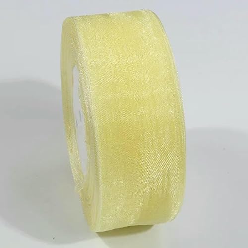 45,7 m transparentes Chiffonband, Organza-Spitzenbänder für Heimwerker, Basteln, Weihnachten, Halloween, Hochzeitsdekoration, Geschenkstoff, 009, 52 mm von AYHTUD